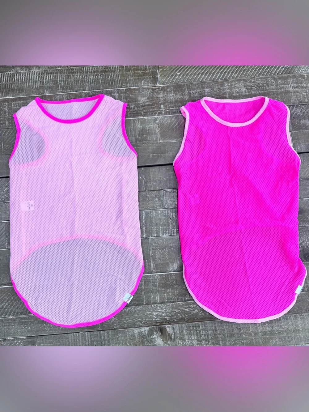 Breathable Pink Mesh Dog Cooling Shirt- Lightweight for Summer - Never Worn